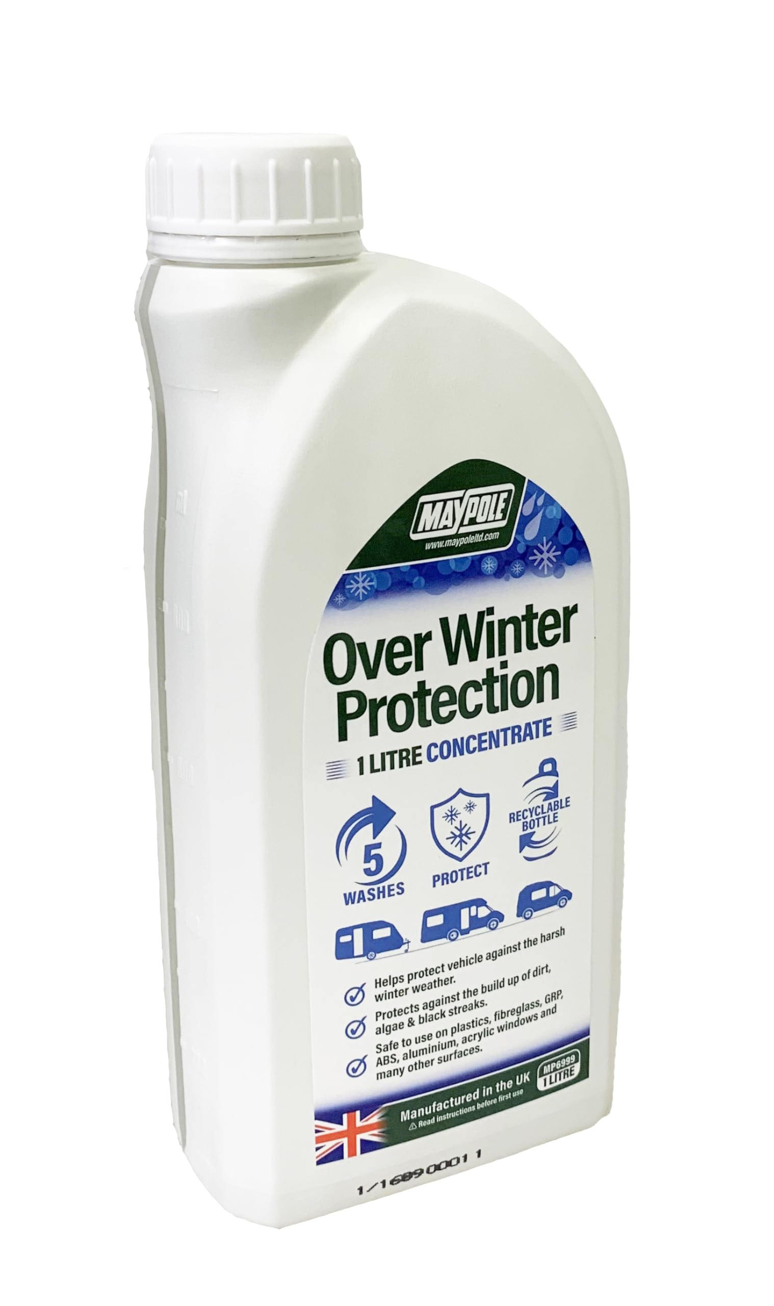 Maypole 1 Liter Over Winter Protection Concentrate Exterior Protects Caravans, Motorhomes Against Mould, Algae, Black Streaks