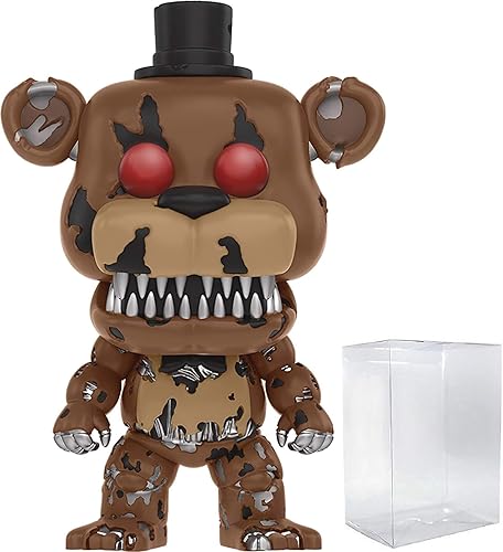 POP Juegos Five Nights at Freddy's - Pesadilla Freddy Funko Pop! Figura de vinilo (Bundled con funda protectora compatible Pop Box)
