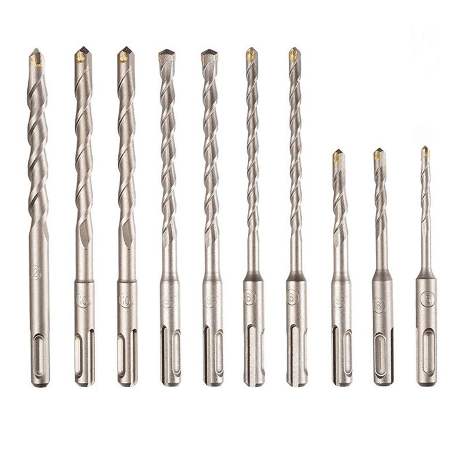 Cutter di fresatura Superficiale 20pcs Tondo stinco a Martello Elettrico Set Bit Set SDS/SDS Plus, utilizzato per la Perforazione del calcestruzzo, Mattone, Pietra