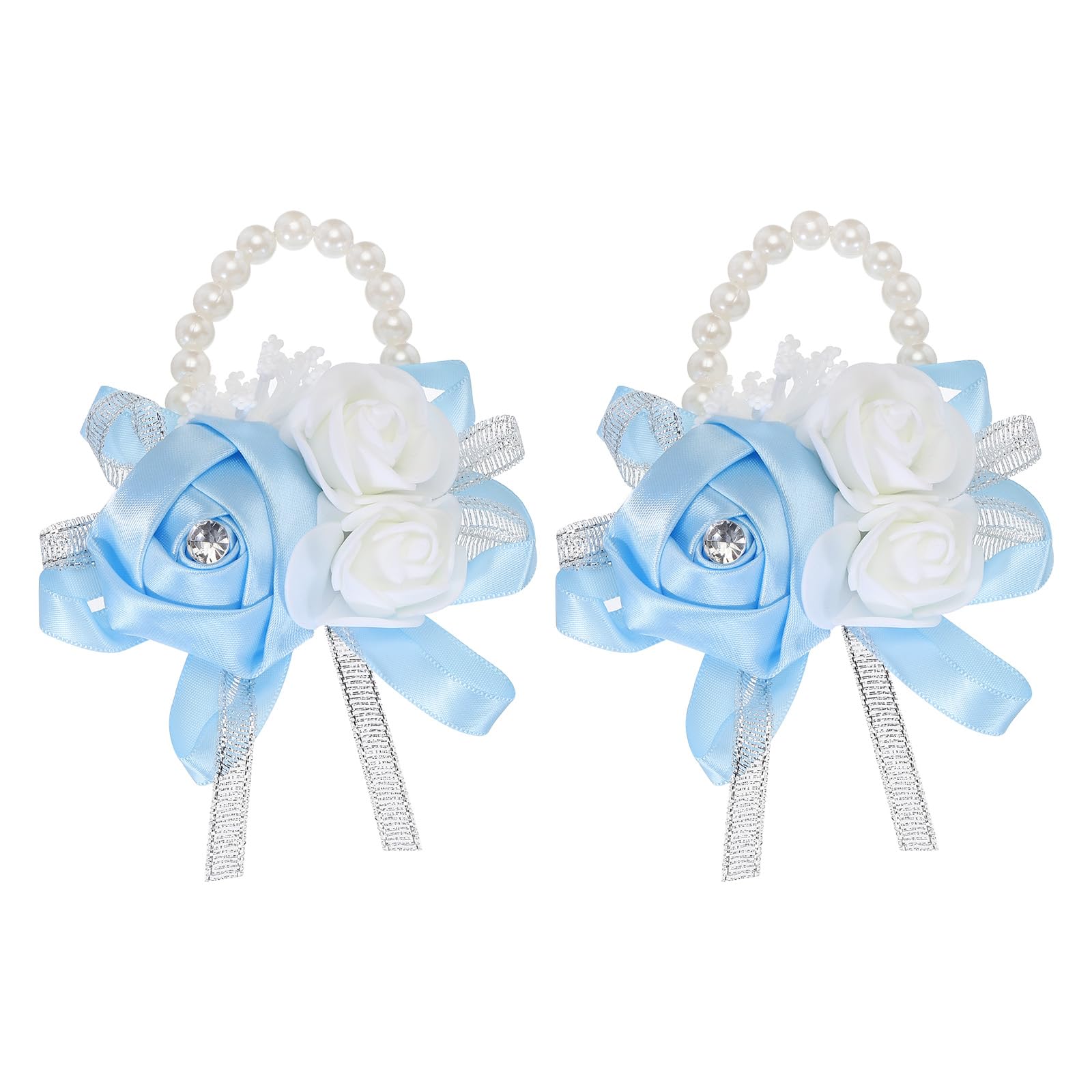 Braccialetto con fiori di campo: nastro da polso per matrimonio con motivo prato - Italia