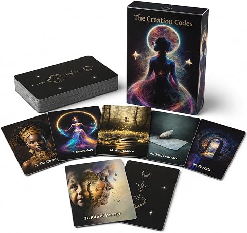 The Creation Codes Oracle Deck & Guidebook – 44 Illustrated Oracle Cards