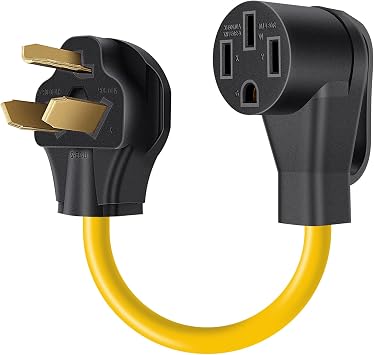Rophor NEMA 10-30P - 14-50R EV  arj Adapt r  Kablosu, 30 AMP Kurutucu, 50 AMP EV/RV D n t rme Adapt r , Seviye 2 EV  arj i in M kemmel Kullan m