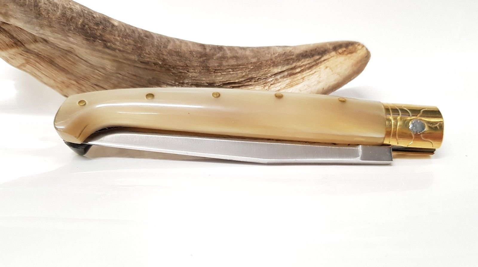 is lunas Coltello da Caccia SARDO PATTADA Tascabile Manico in Corno Sardegna Collezione Art 56