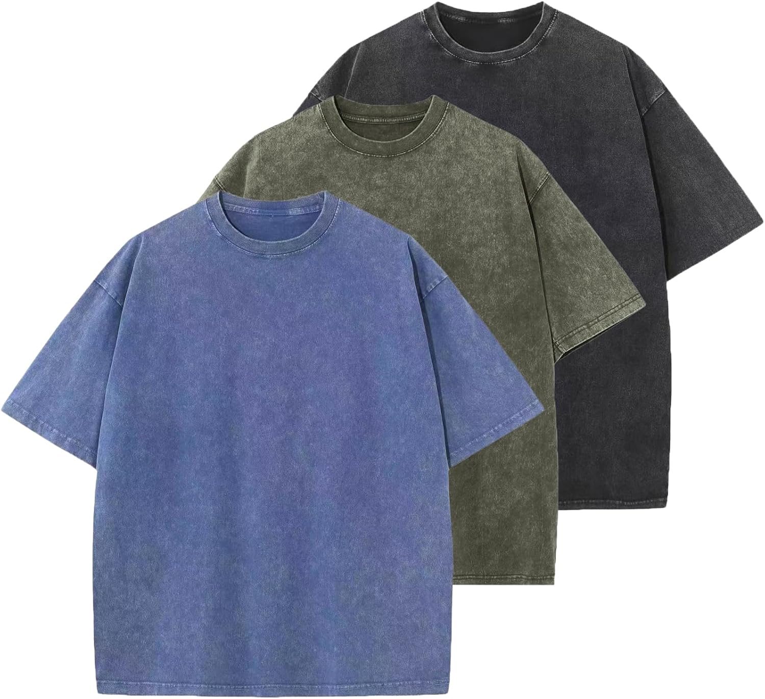 Oversized T Shirts for Women Vintage Acid Wash Basic Tees Loose Fit Baggy Shirts Workout Cotton Tshirt Tops