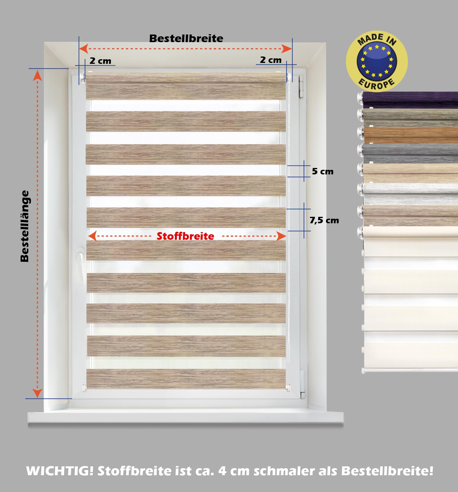 3x Duo rolgordijn zonder boren 60x150 cm kopen