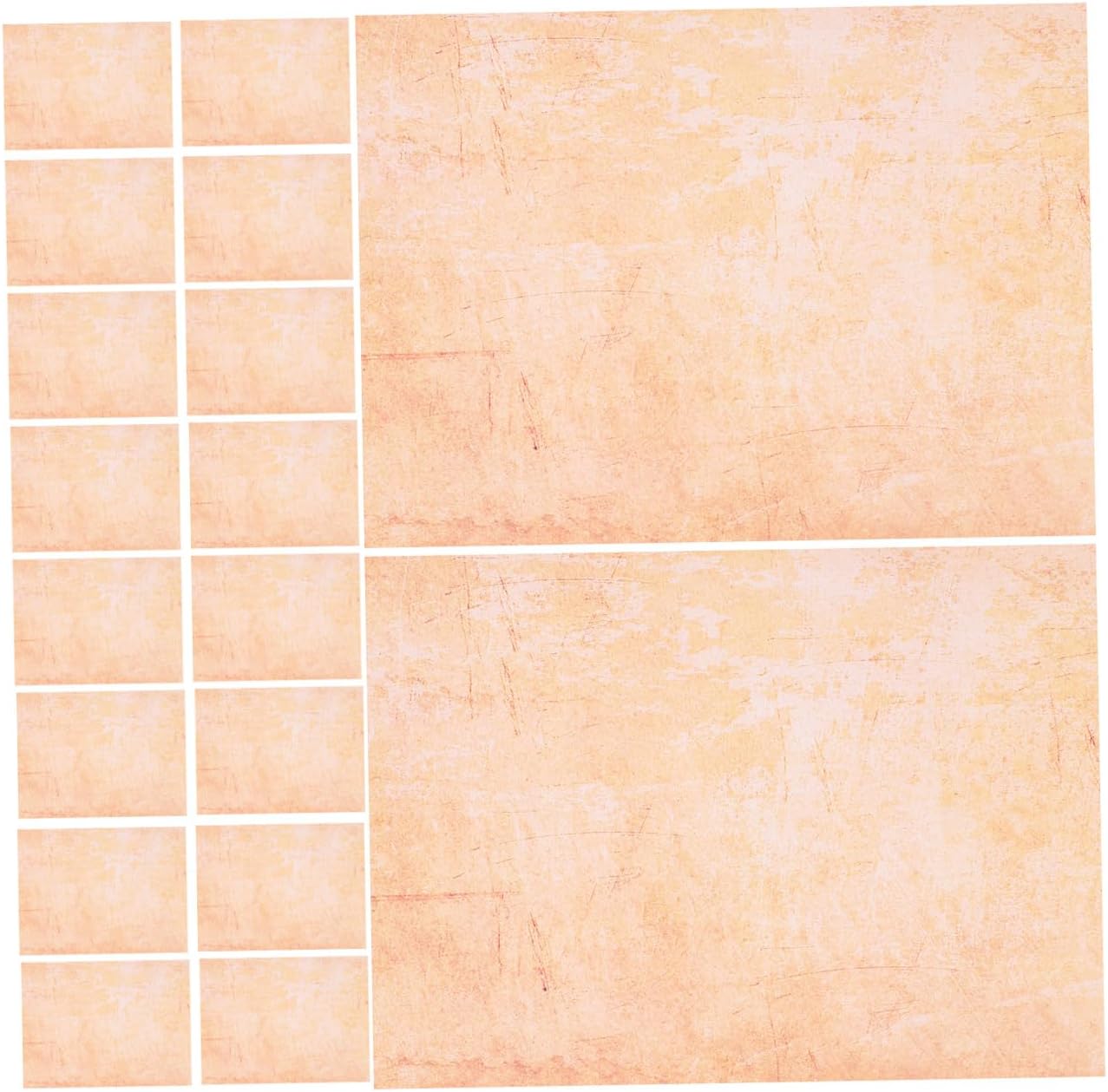 HANABASS 100pcs Vintage Letter Paper A4 Retro Stationery Decorative Writing Paper with Creased Texture for Invitations and Notes