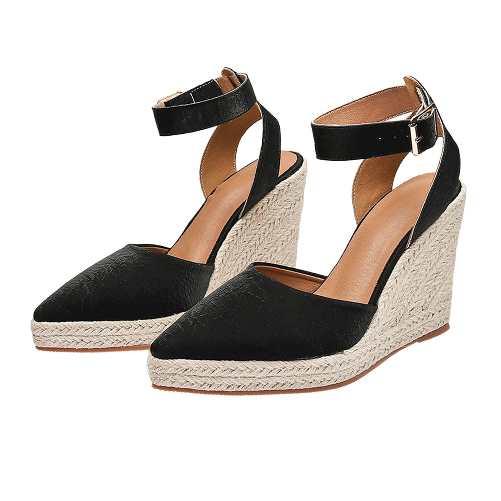 Generico Sandales Et Nu-Pieds Femme Confortables LéGèRes AntidéRapantes Semelle Souple Respirantes Chaussures Femme éTé éLéGantes Mules OrthopéDiques Pieds Larges Ville Usage Quotidien