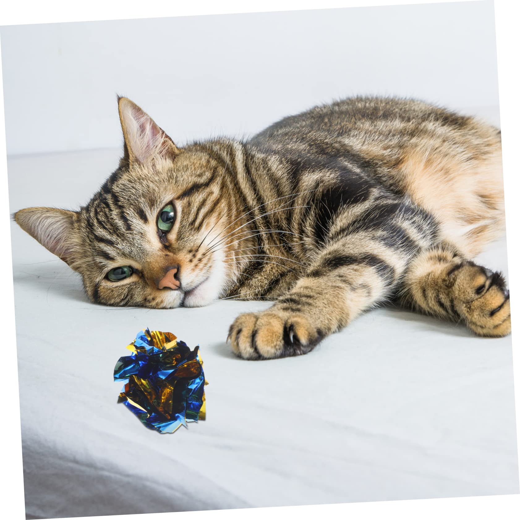 Kisangel 5sets Katze Interaktive Crinkle Für Indoor Katzen Kätzchen Hüpfspielzeug 20 Stücke * 5