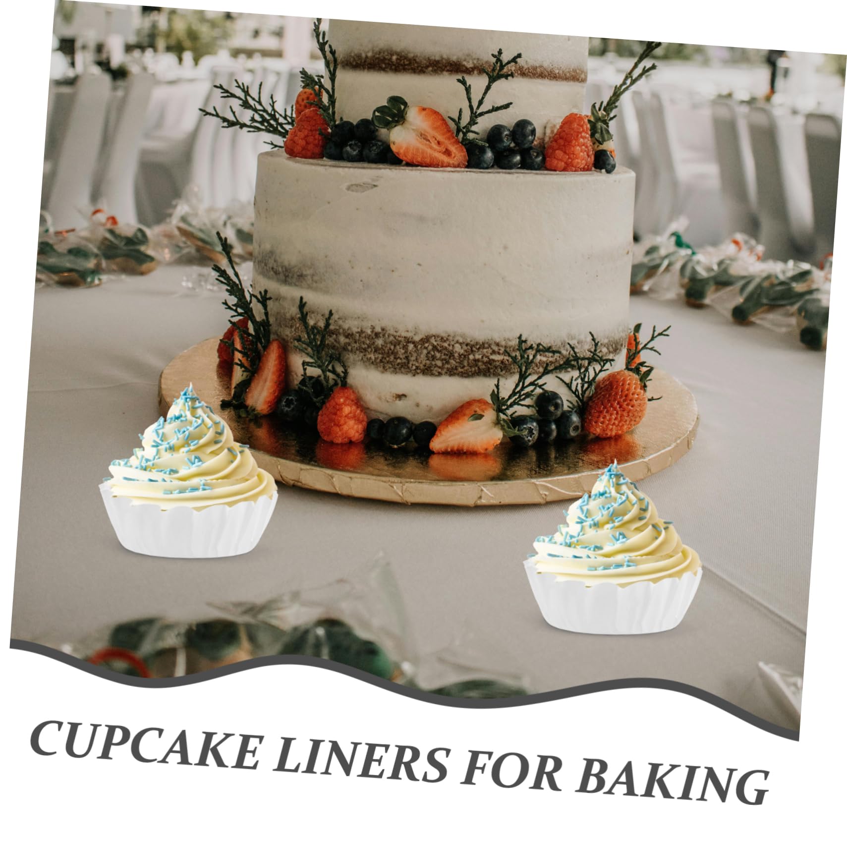 PRETYZOOM 250stücke Basque Cake Papier-liner Ölbeständige Cupcake-hüllen Für Hochzeiten Partys Und Desserts Große Backformen Für Professionelle Präsentationen
