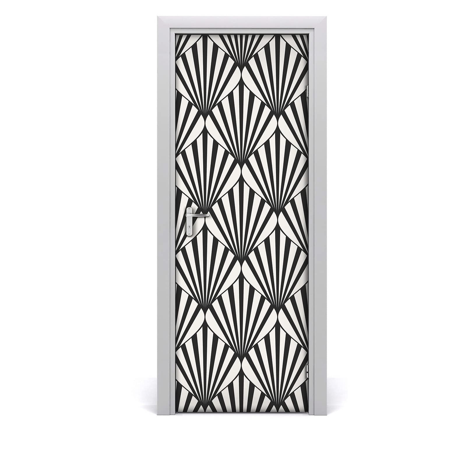 Décoration imperméable pour la porte Coloray sticker géométrique lavable