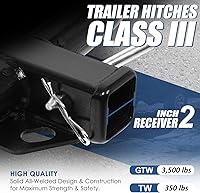 Vista 3 de Auto Dynasty Receptor de enganche de remolque clase 3 de 2 pulgadas compatible con Ford Escape Mazda Tribute Mercury Mariner 05-12