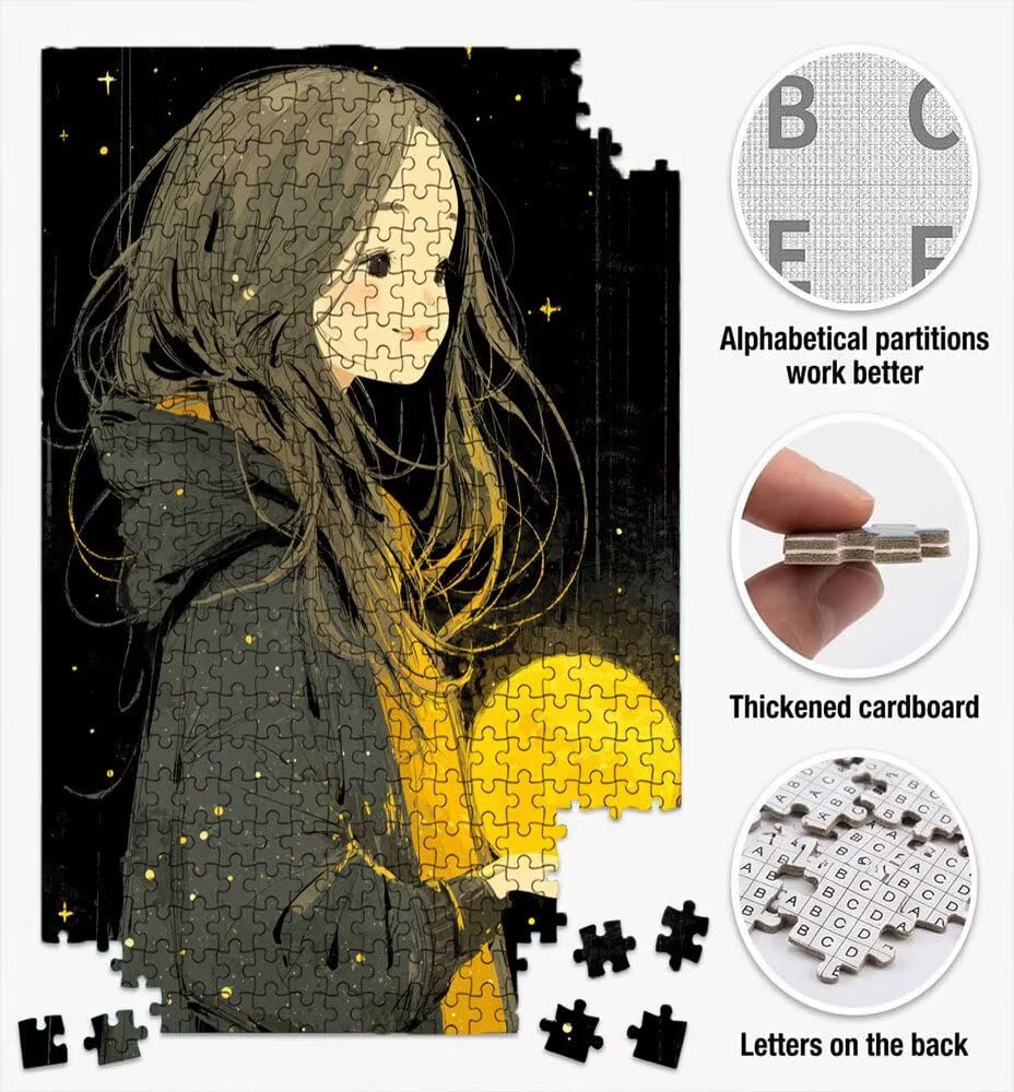 Dziewczynka Księżyc Dorośli Puzzle, Puzzle 4000, Puzzle Klasyczne BLQSBGA7-360 | Wyzwanie Zagadki, Gry Logiczne Cała Rodzina, Stres, Wystrój Domu Miłośnicy Puzzle