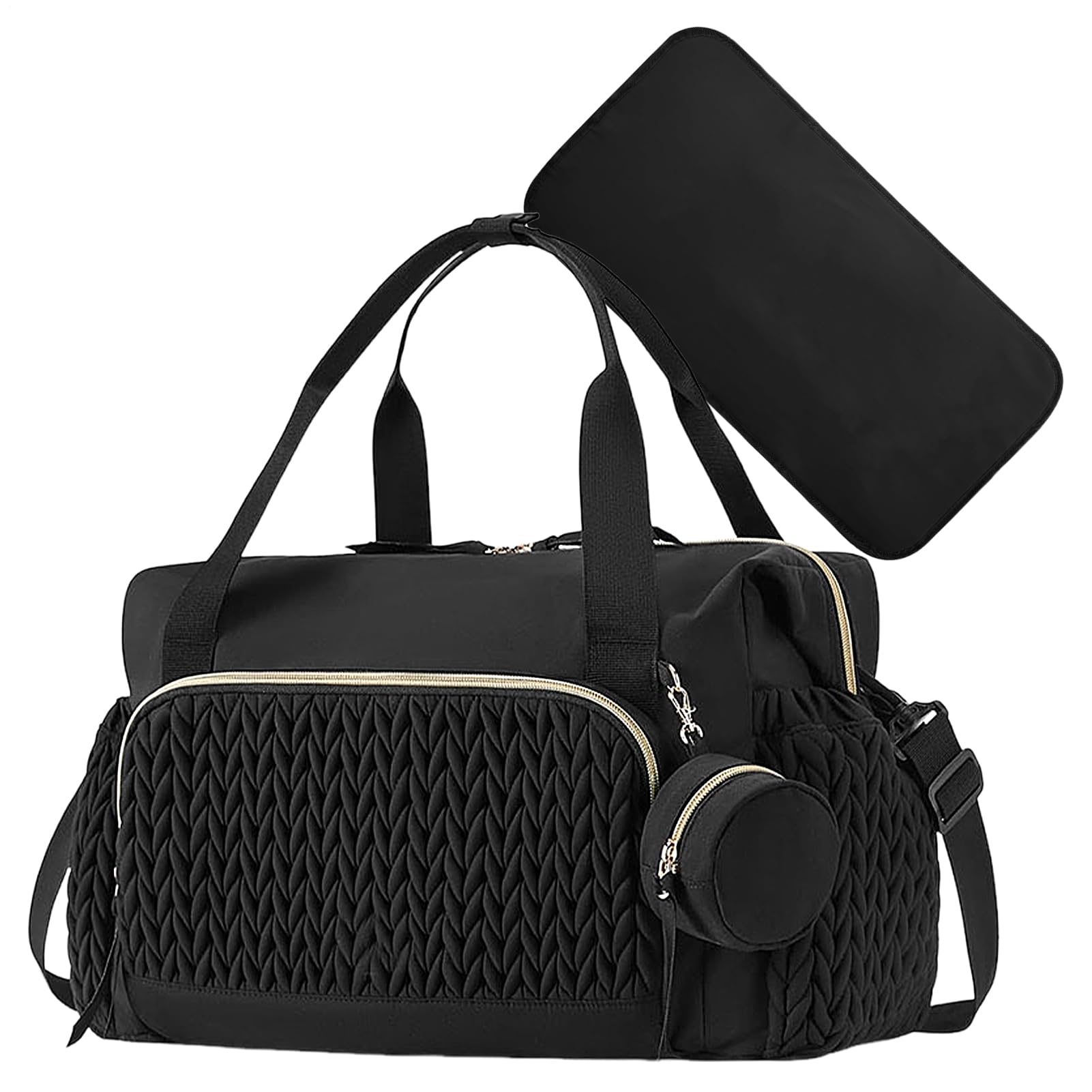 B-ag - Borsa da viaggio per pannolini, di grande capacità, con custodia per ciuccio, borsa per cambio pannolini, riutilizzabile, organizer per articoli per bambini, per casa e viaggio