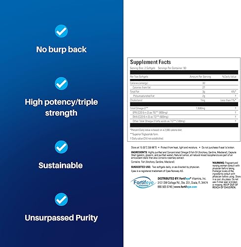 Miniatura 2 de Aceite de pescado súper omega-3, sabor a limón, triglicérido natural, 900 EPA  600 DHA por servicio (180 unidades)