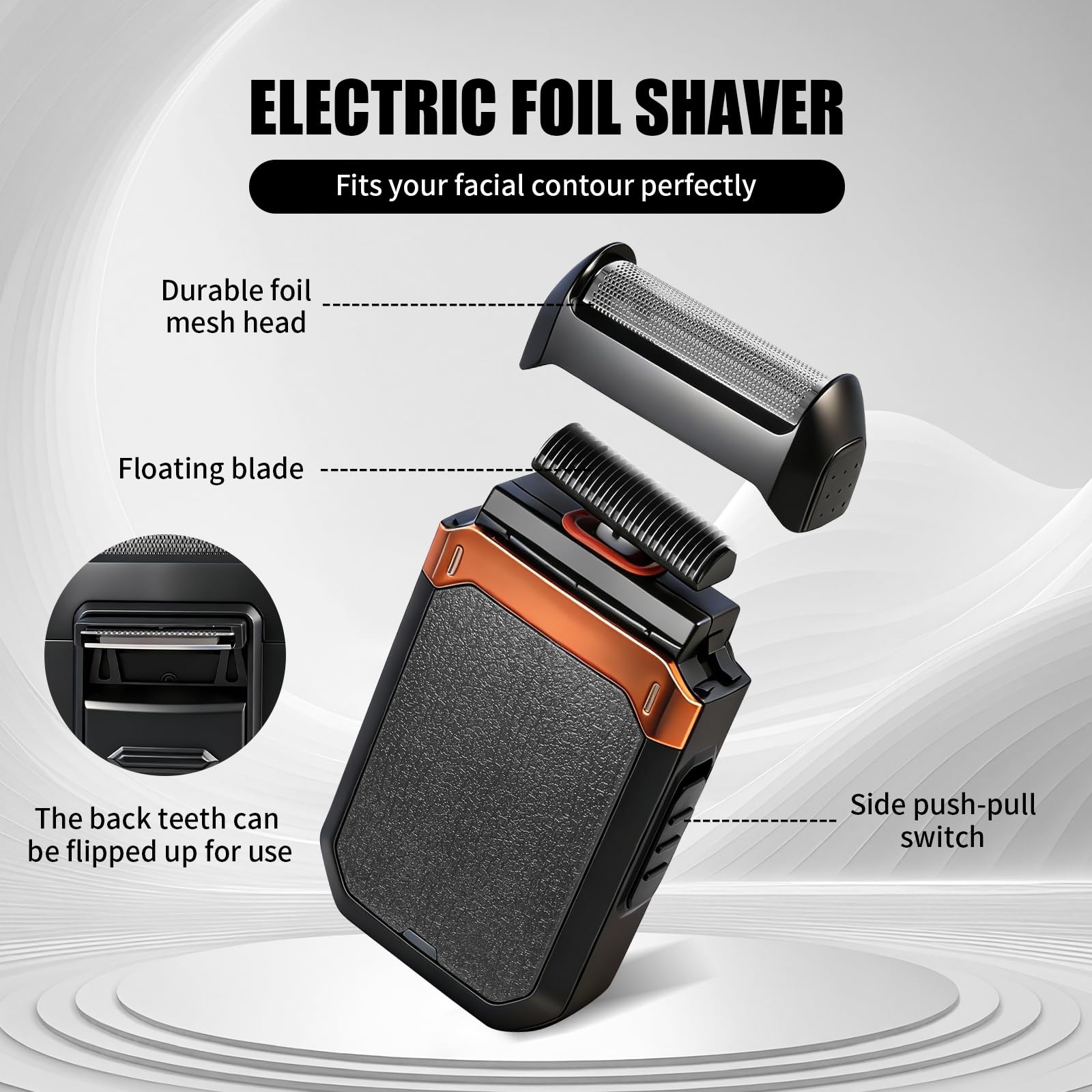 Professional Gold Hair Clipper and Grooming Set for Men
