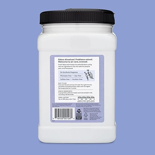 Miniatura 9 de Fresh Wave Paquete de geles eliminadores de olores de lavanda: (2) geles de 15 onzas, (1) recarga de gel de 63 onzas
