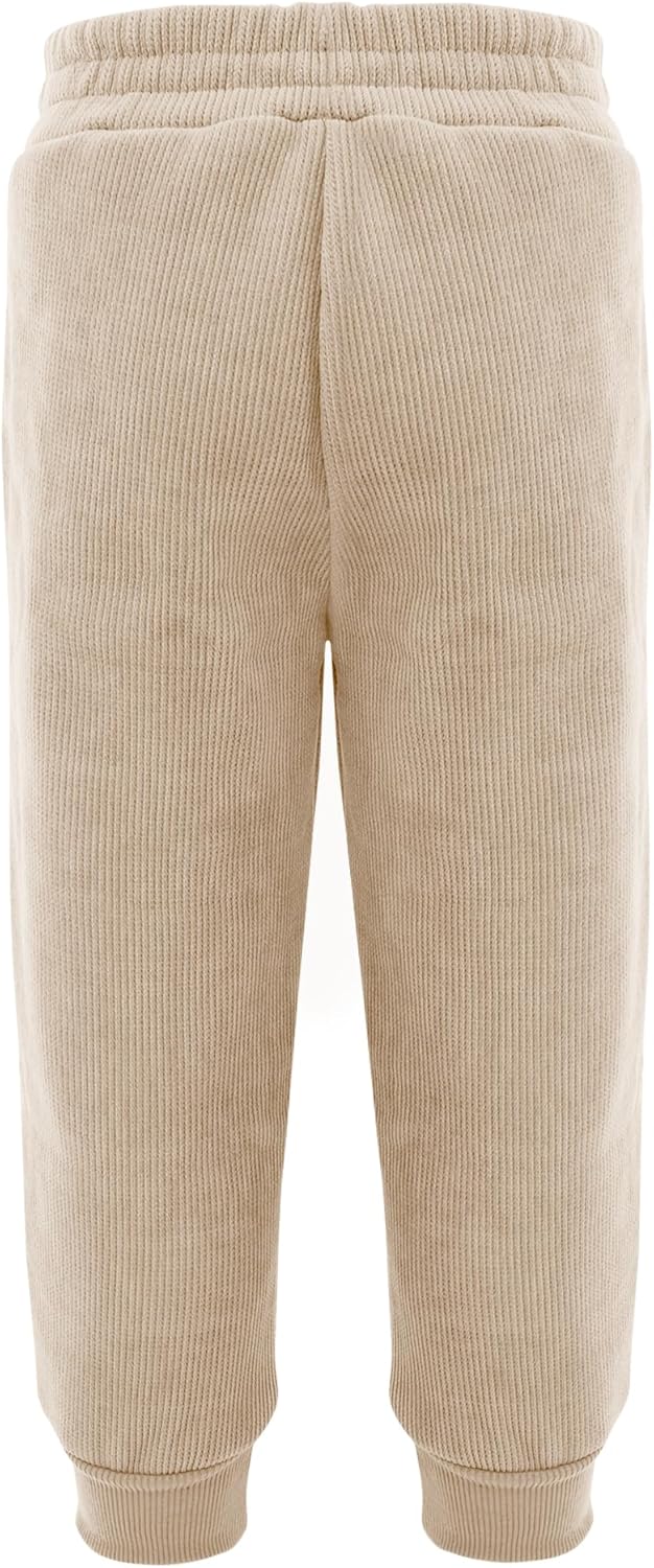 Happy Cherry Toddler Kids Winter Jogger Pants Fleece Lined Thick Sweatpants for Boys Girls - Image 2