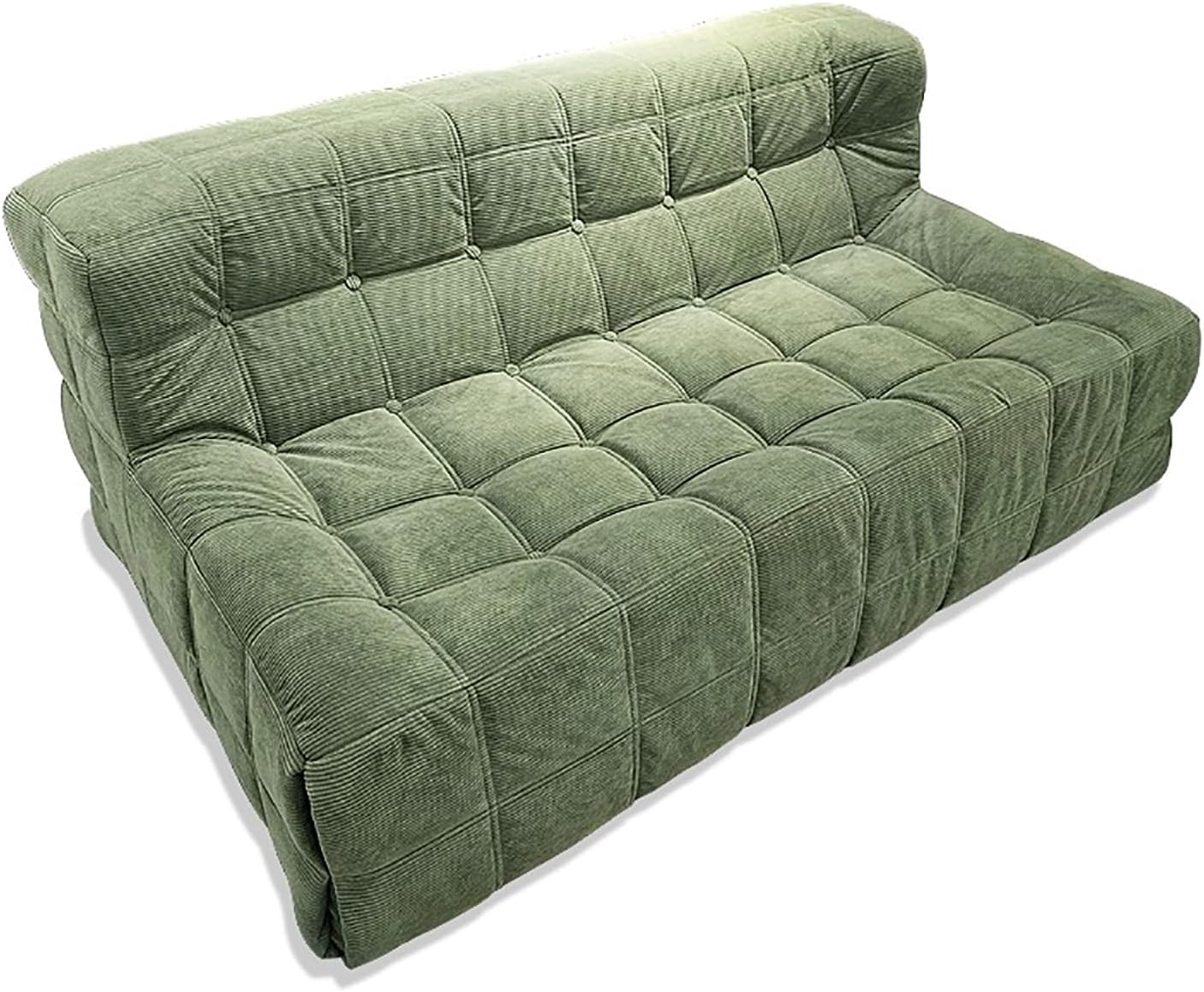Compression Sofa-in-a-Box, Comfy Foldable Sofa Bed Compressed Sofa, Sectional Sofa Couch Modern Sofa, for Living Room, Apartment, Studio, Office,Green,Double