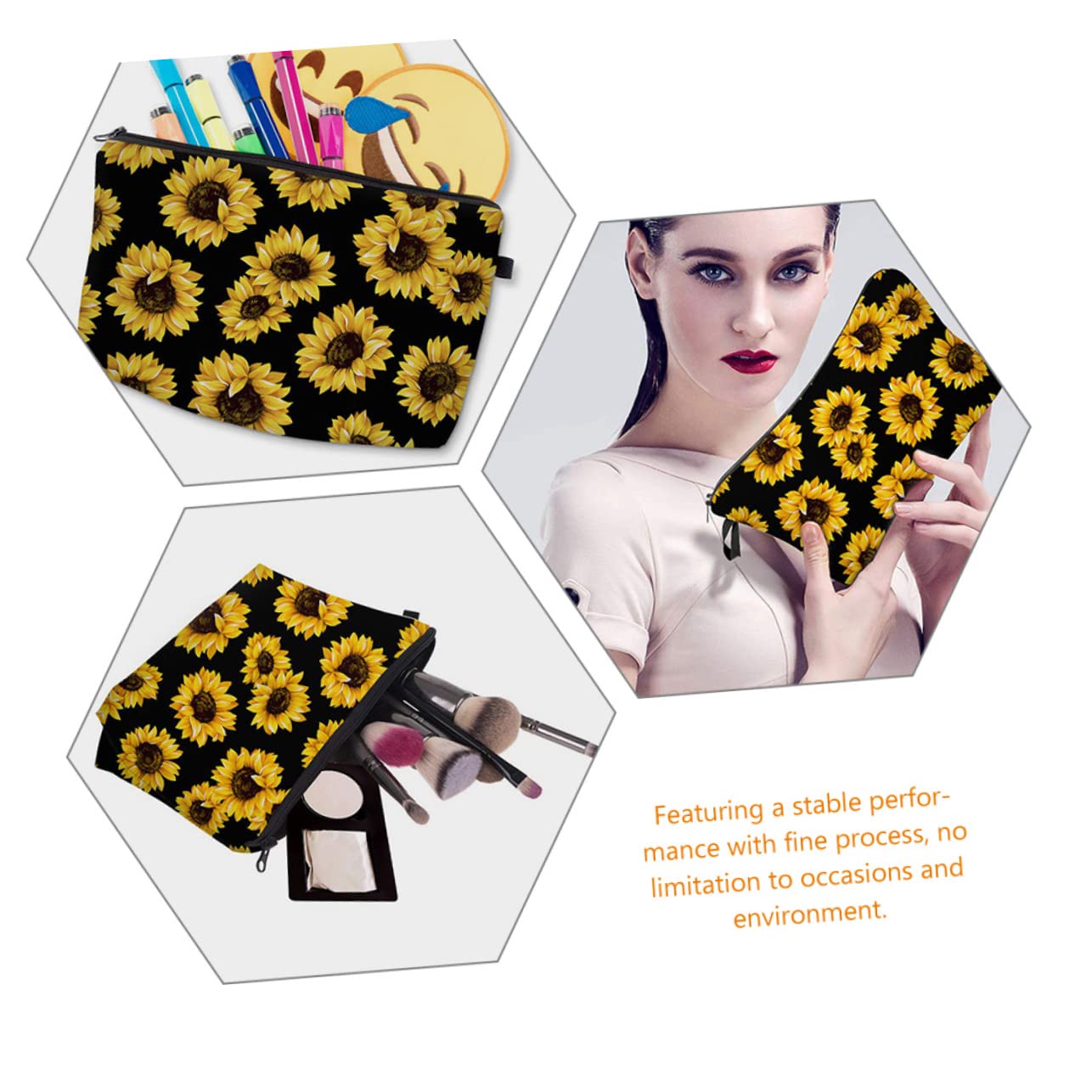 Beavorty 6piezas Bolsa De Cosméticos De Viaje Neceser De Maquillaje Portátil De Organizador De Productos De Belleza para Viajes y Uso Diario