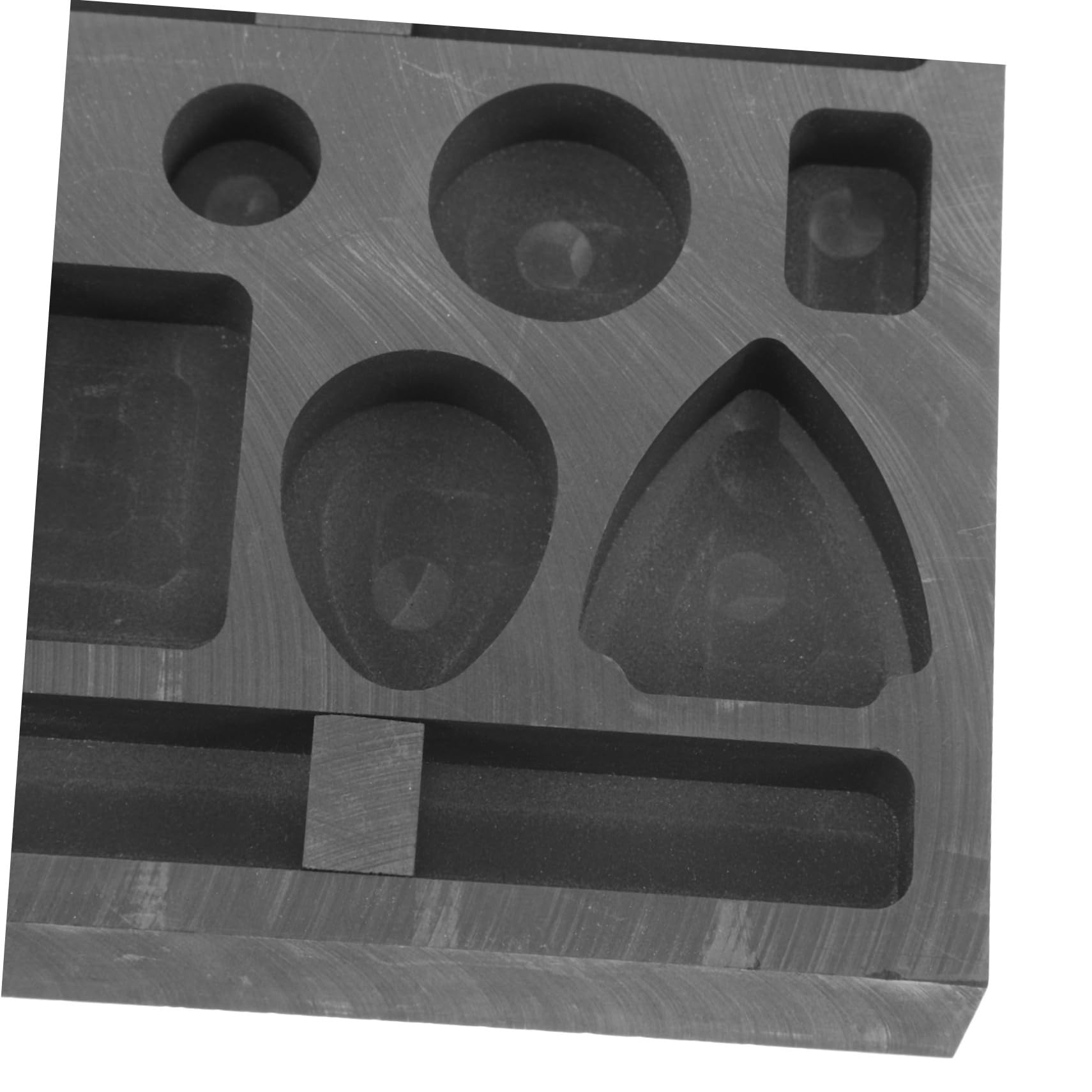 Lot De 5 Moules De Moulage De Métaux Moules À Lingots De Graphite Raffinage De Ferraille Pour La Fusion De Petits Volumes