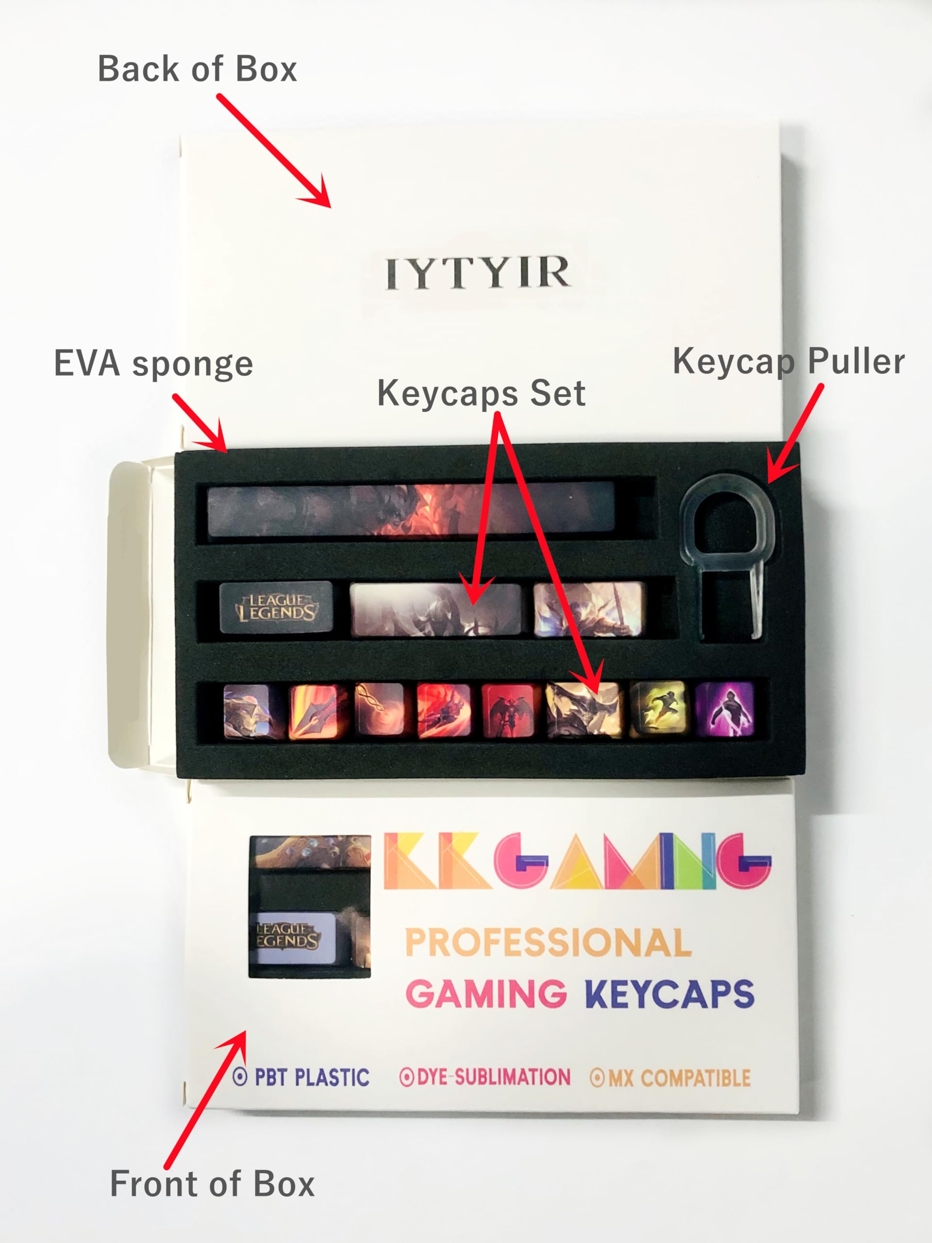 Ensemble de touches Seraphine pour League of Legends - Ensemble de 12 touches pour claviers mécaniques de jeu MX - Profil OEM (Seraphine)