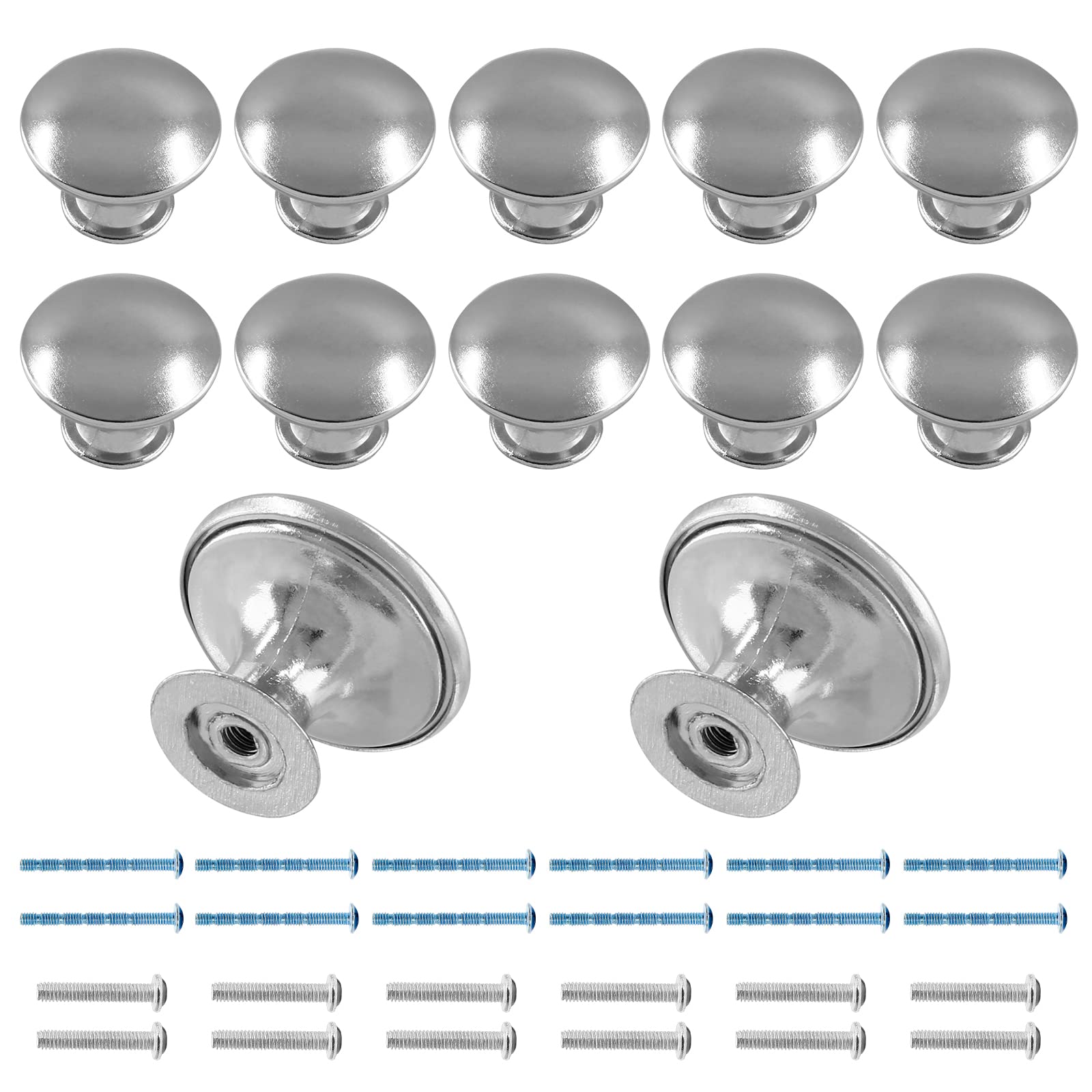 Brass Cabinet Knobs - 12 Pack -9