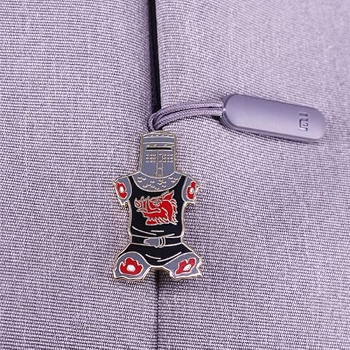 1 peça Black Knight Just A Flesh Wound Lapel Pin The Sy Graal Badges for Women Men Clothes Bag Pin D