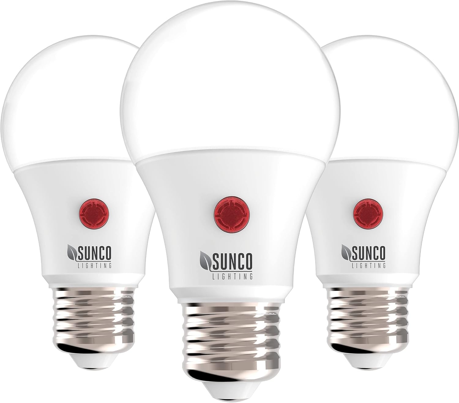 Grеаtеѕt Prоduсt Sunco Lighting Dusk to Dawn Light Bulbs Outdoor Light Sensing Bulb Photocell, A19 LED 60W Equivalent 9W, 800 LM, E26 Medium Base, 4000K Cool White, Automatic On/Off Sensor, UL Energy Star 3 Pack
