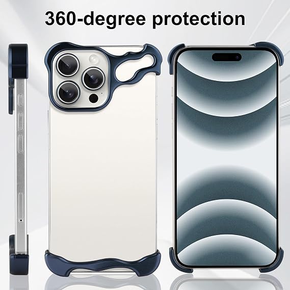 Phone Case Compatible with iPhone 16 Pro Compatible with Lens Camera Protection, Frameless Minimalist Design, Extremely Highlighting Personality