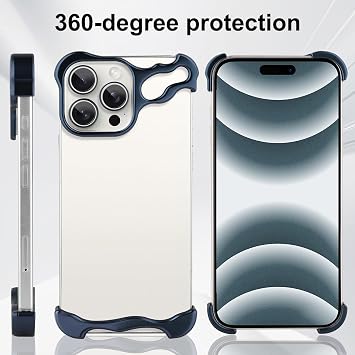 Phone Case Compatible with iPhone 16 Pro Compatible with Lens Camera Protection, Frameless Minimalist Design, Extremely Highlighting Personality