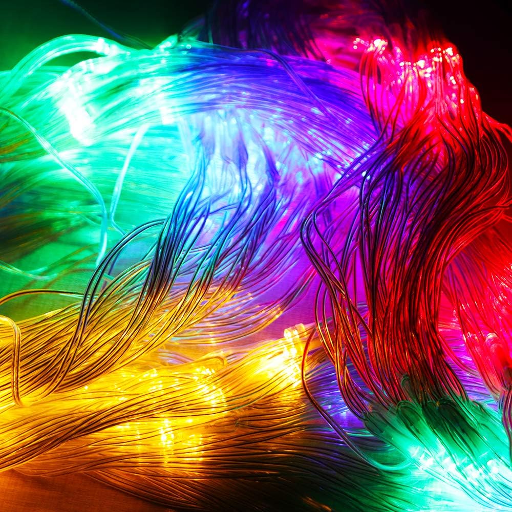 Vicila 200 LED Christmas Light String, 8 Modes USB Twinkling Lights Remote Control Waterproof Multicolor Fairy Light for Patio, Home, Garden, Christmas Indoor Outdoor Decor-72.2ft(Colorful)