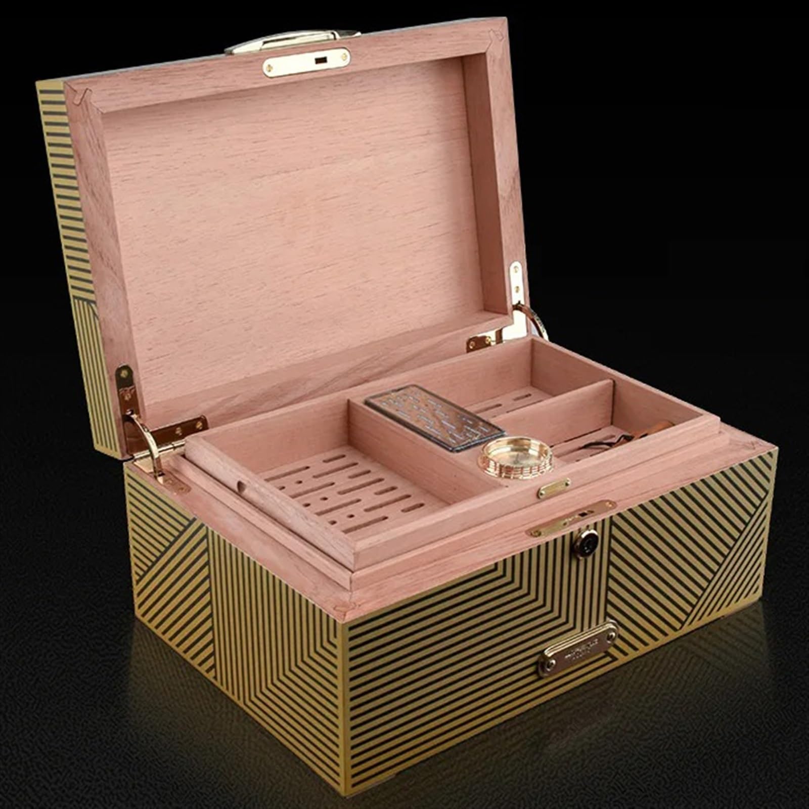 Amazon.co.jp: シガーヒュミドール 高級葉巻ヒュミドール マルチ