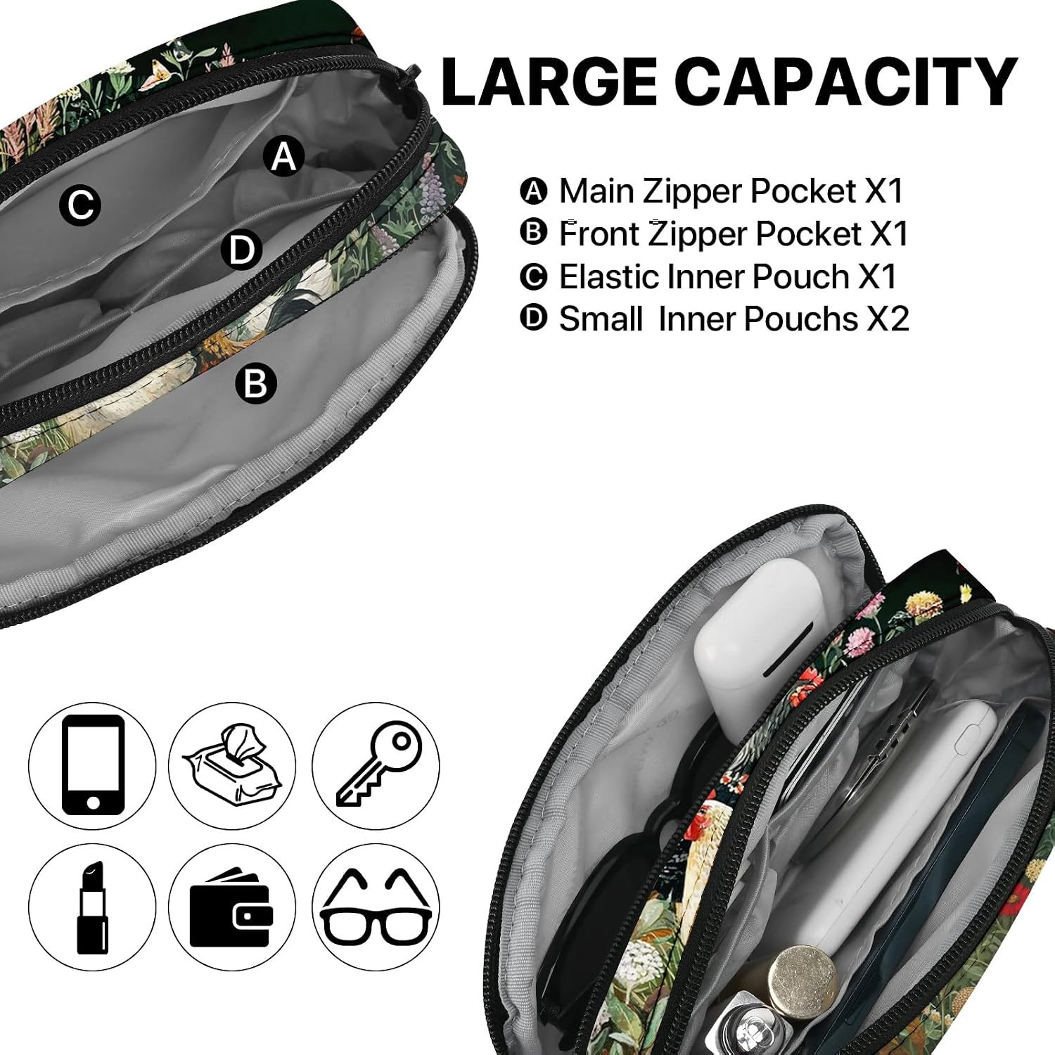 Chicken Fanny Pack for Women Belt Bag Casual Waist Bags for Running Workout Hiking Traveling