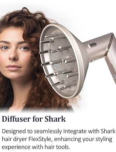 Miniatura 2 de Accesorio difusor para sistema de peinado y secado de aire Shark FlexStyle, accesorios para rizos naturales para Flex Style Dry Styler, herramienta