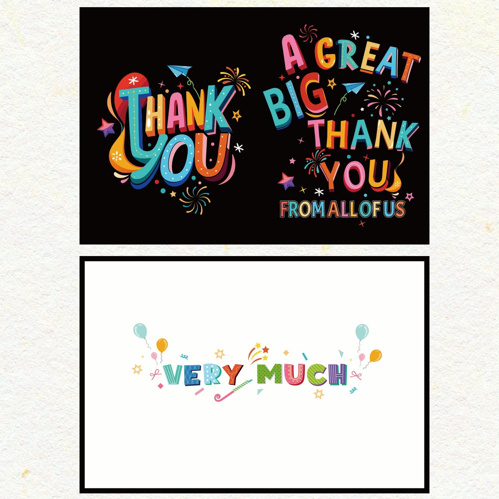 Amazon.com: Gosknor Large Thank You Card, 15.75x10.63in A Great