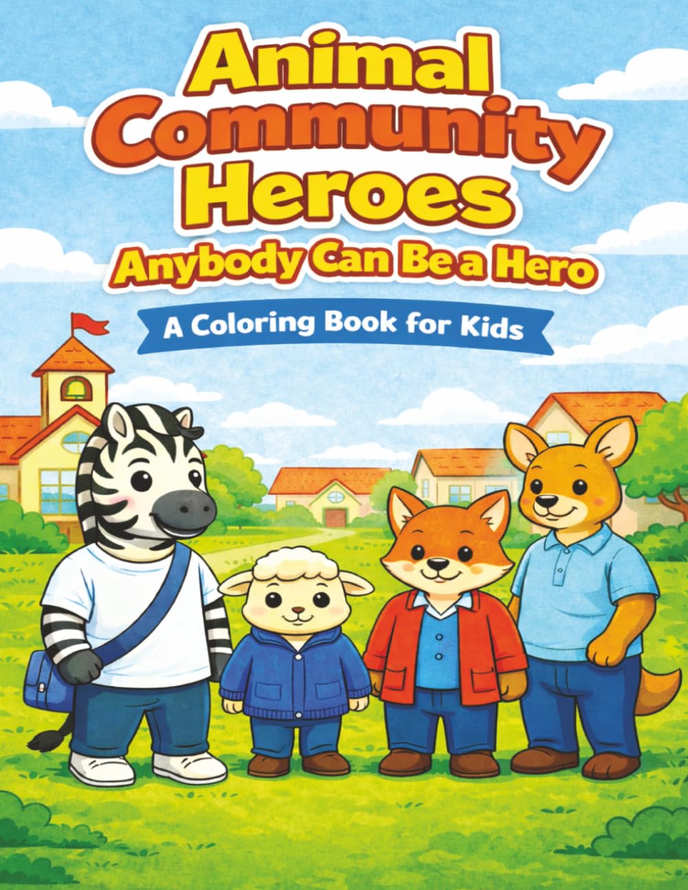 Animal Community Heroes- Anybody Can Be a Hero: A Coloring Journey of Helping and Caring (Animal Heroes Collection)