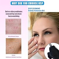 Vista 2 de Mini cepillo de limpieza facial de silicona, exfoliante facial manual, almohadilla de cepillo de limpieza, limpiador facial suave para exfoliar