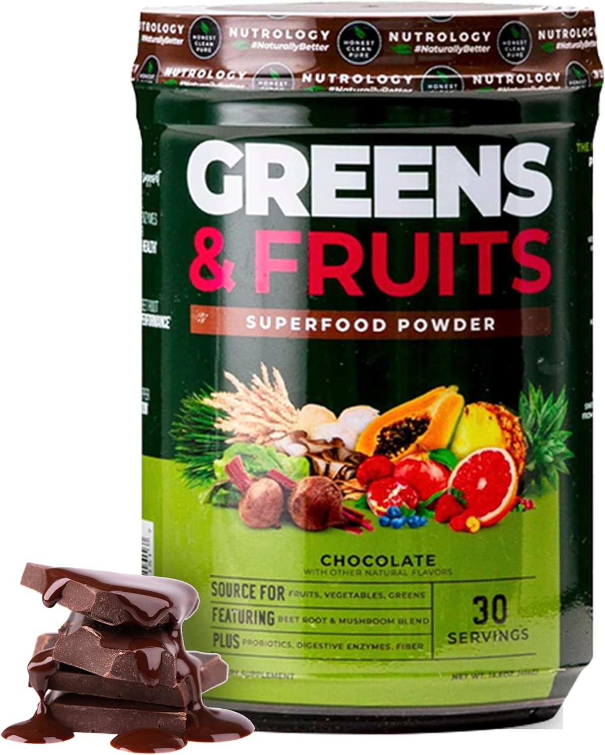 Nutrology Greens & Fruits Powder-Naturally...