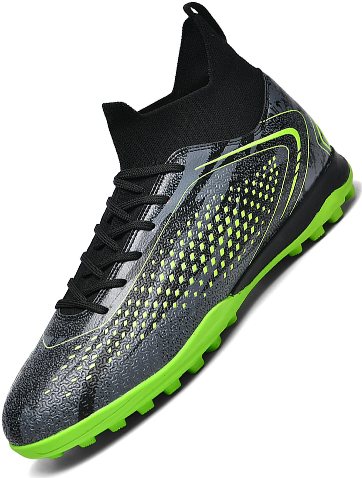 Donbest Fußballschuhe Kinder Jungen Fussballschuhe Kunstrasen Kickschuhe AG FG Stollen Spikes Football Schuhe Professionelle Trainingsschuhe