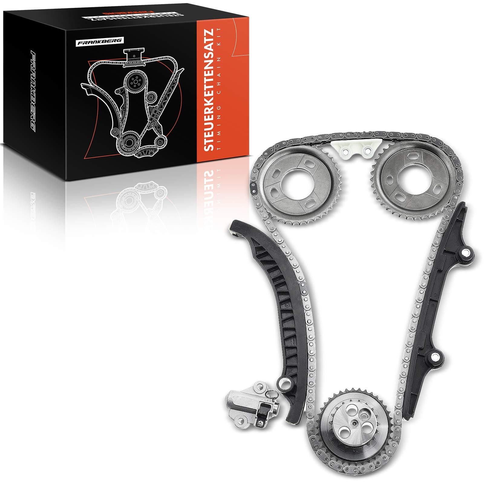 Frankberg Kit de cadena de distribución 1704066 | Compatible con: Tránsito Tourneo, Caja de puente, Caja de tránsito FA, Ducato Van 250, Autobús Jumper