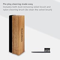 Vista 3 de Boundless Audio Cepillo limpiador de discos - Cepillo de vinilo de terciopelo - Accesorios para tocadiscos para limpieza de vinilo