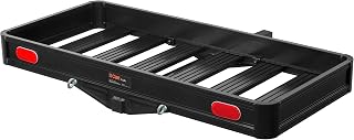 CURT 18113 49 x 22-1/2-Inch Black Aluminum Hitch Cargo Carrier, 500 lbs Capacity, 2-in Fixed Shank