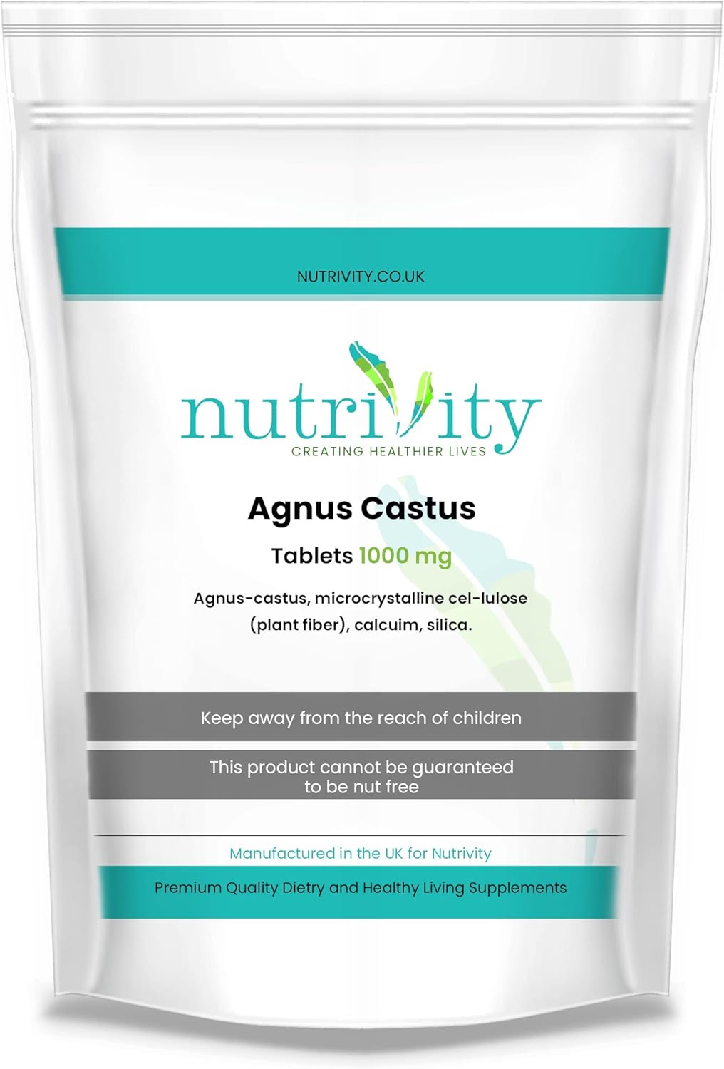 Agnus Castus 1000mg Vegan Tablets Menopause Premenstrual Syndrome PSM