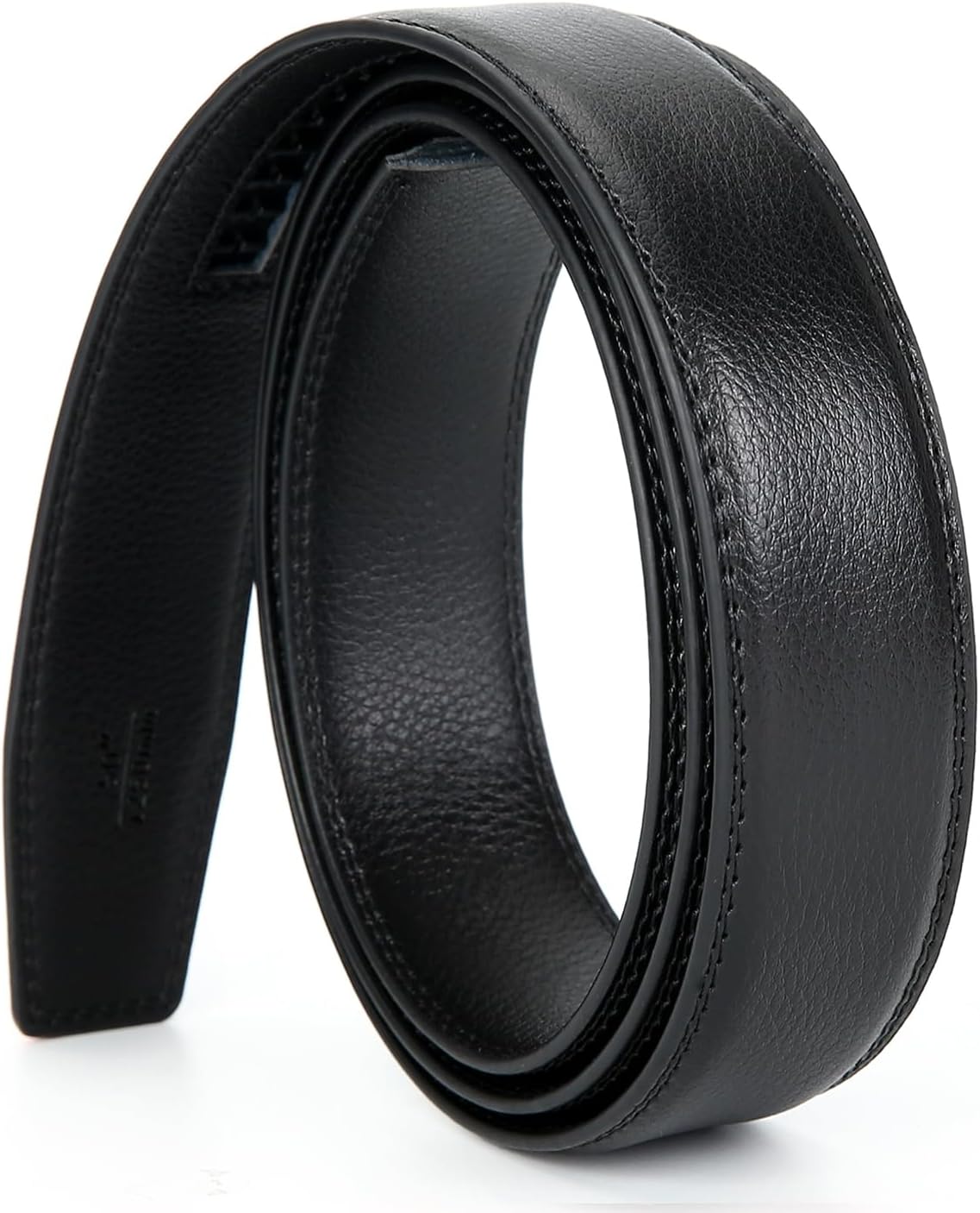 Men's Leather Ratchet Belt Strap Only 30mm,Leather Belt without Buckle