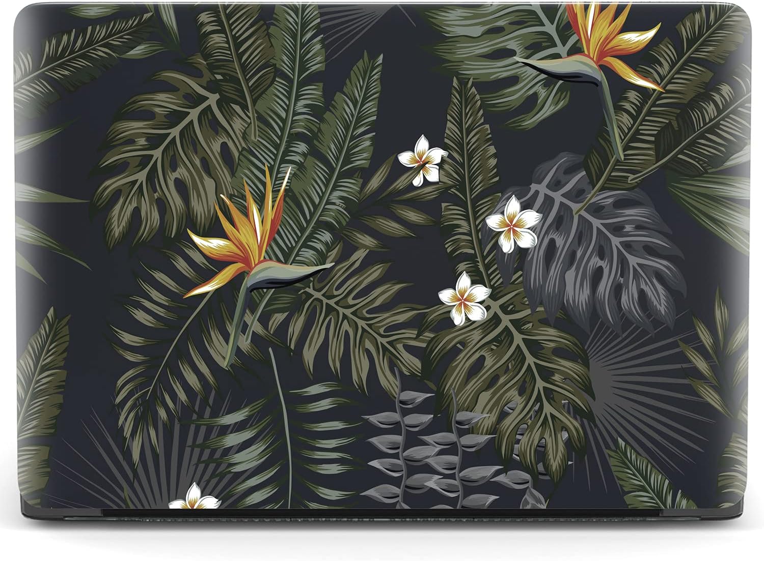 Mertak Hard Case Compatible with MacBook Pro 16 14 Air 15 13 inch M3 M2 M1 Mac 2024 2023 2022 2018 Flowers Print Plants Leaves Laptop Fronds Tropical Cover Rainforest Protective Plastic Touch Bar