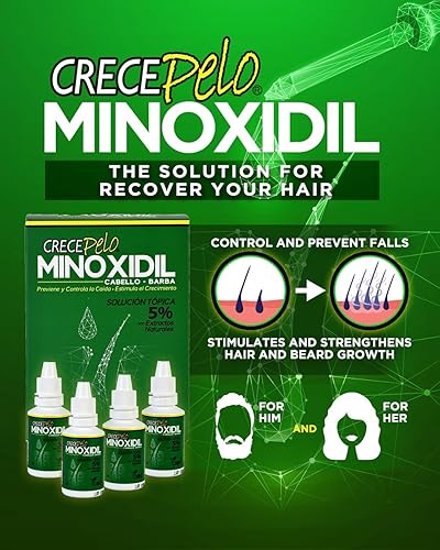 Miniatura 3 de Crecepelo Minoxidil Solución para el crecimiento del cabello, solución tópica al 5% con extractos naturales, 3.2 fl oz - NDC 78192-400