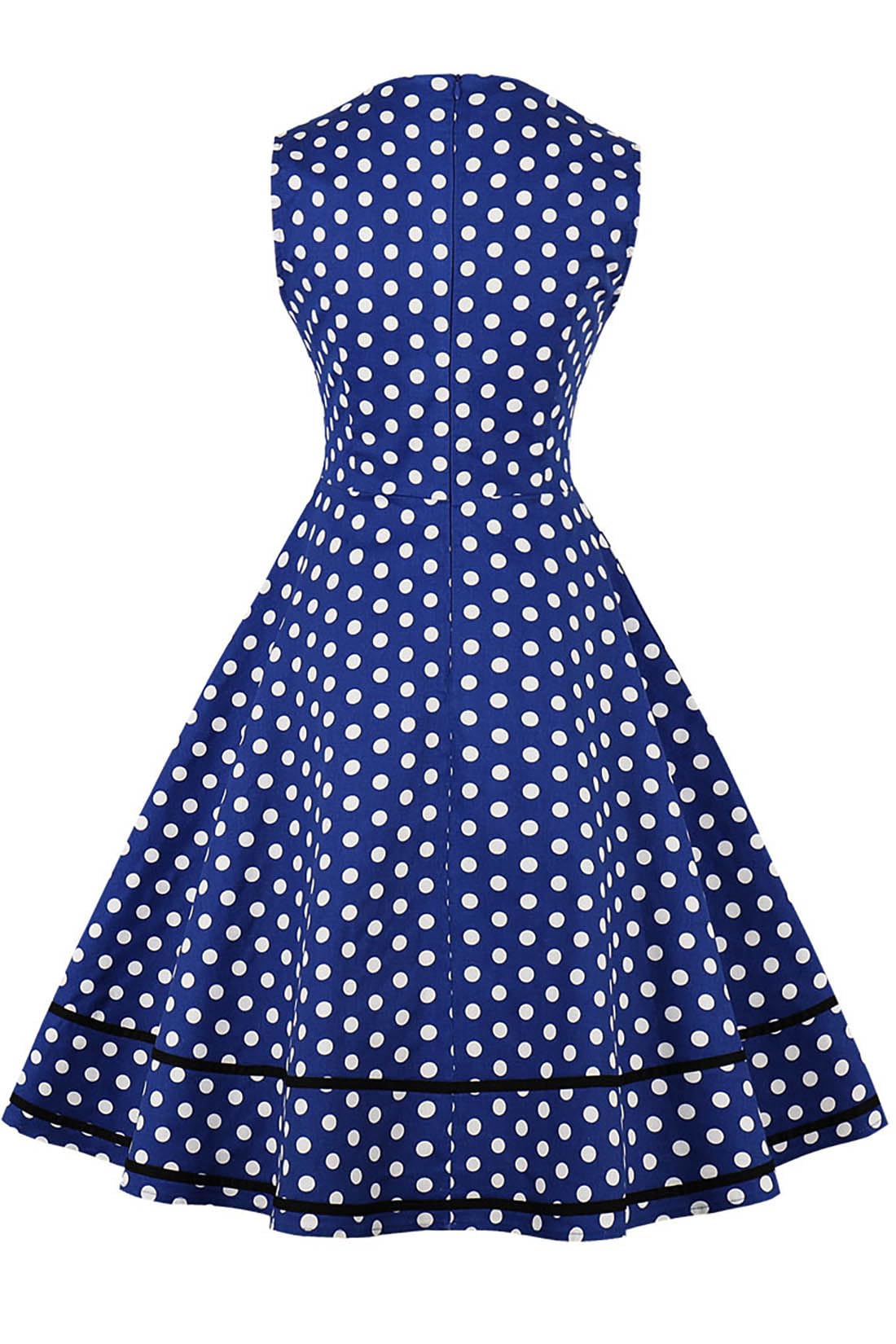 AXOE Femme Robe Vintage Années 50 Pin up Rockabilly Coton Guinguette Soirée Mariage