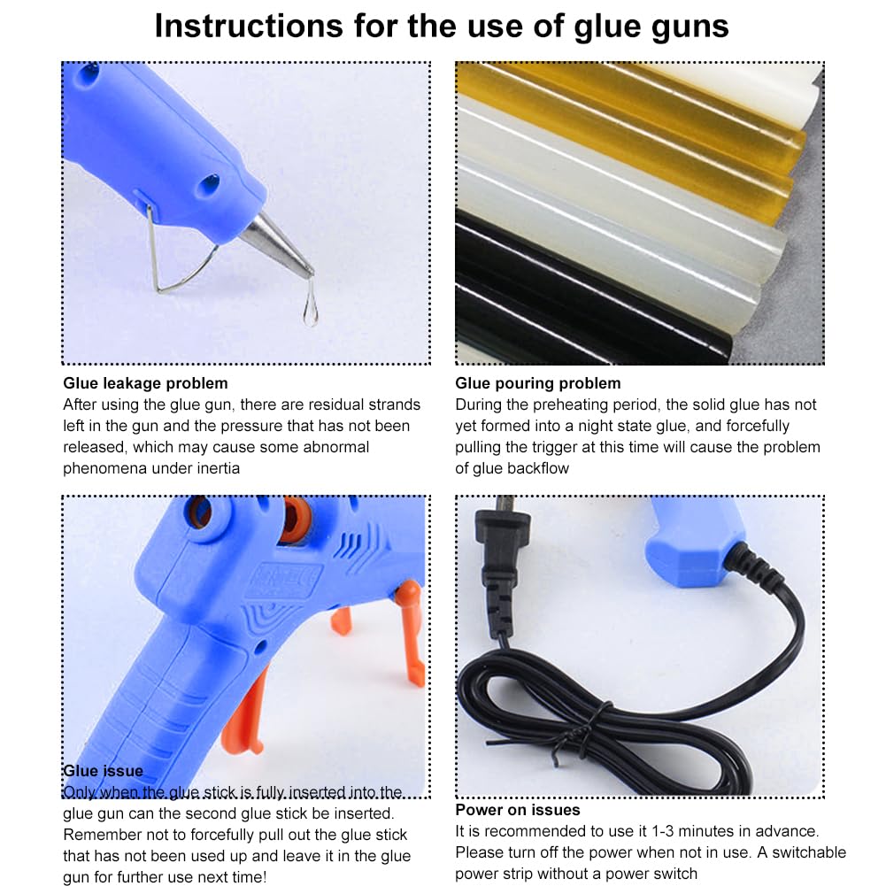 Mini Pistola per Colla a Caldo,Pistola Colla a Caldo Professionale,pistola per colla a caldo,20W con 30 Stick,Utilizzato per fai da te e manutenzione rapida di piccoli artigianato a casa e a scuola
