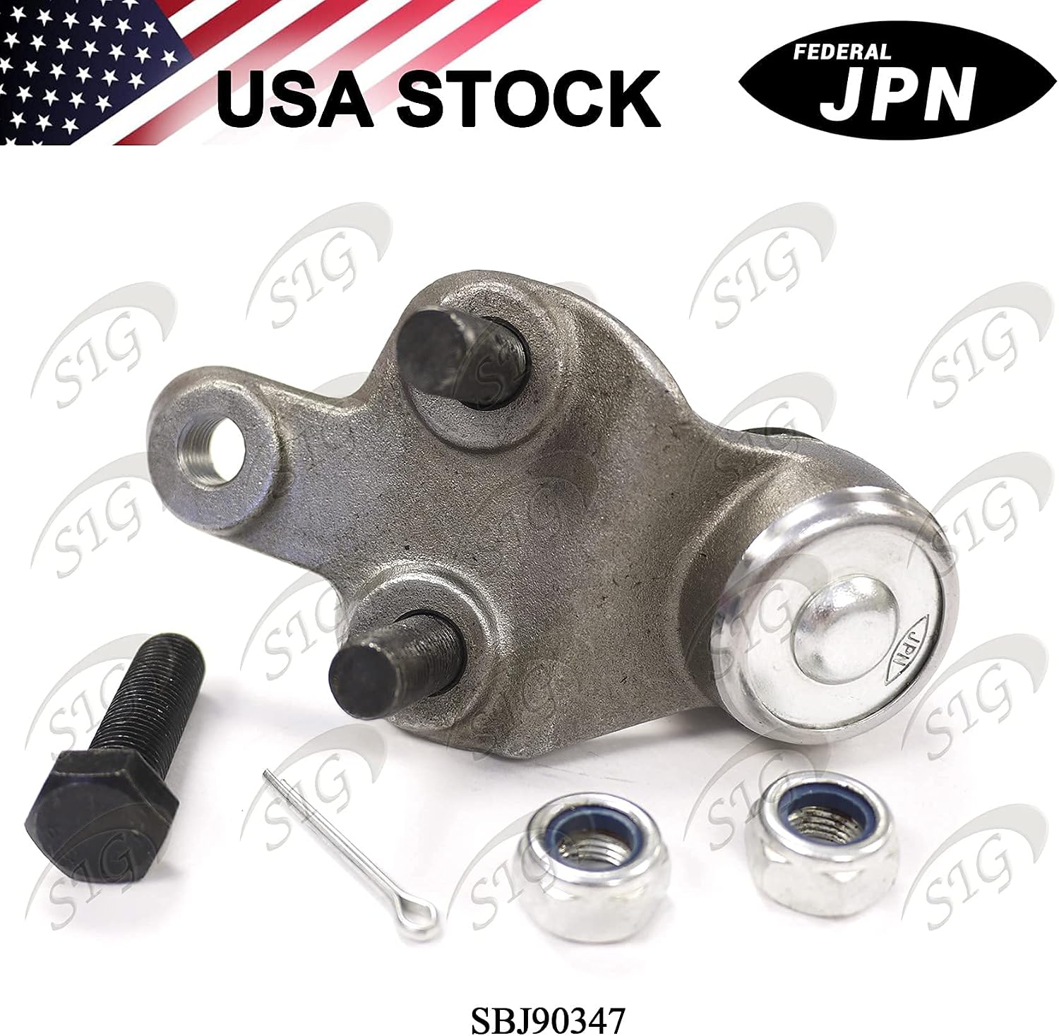 Front Right (Passenger Side) Lower Ball Joint Compatible with Lexus & Toyota Model ES300 & RX330 & RX350 & RX400h & Camry & Highlander & Sienna & Solara (Replacement# 4333009160, K90347) - SBJ90347