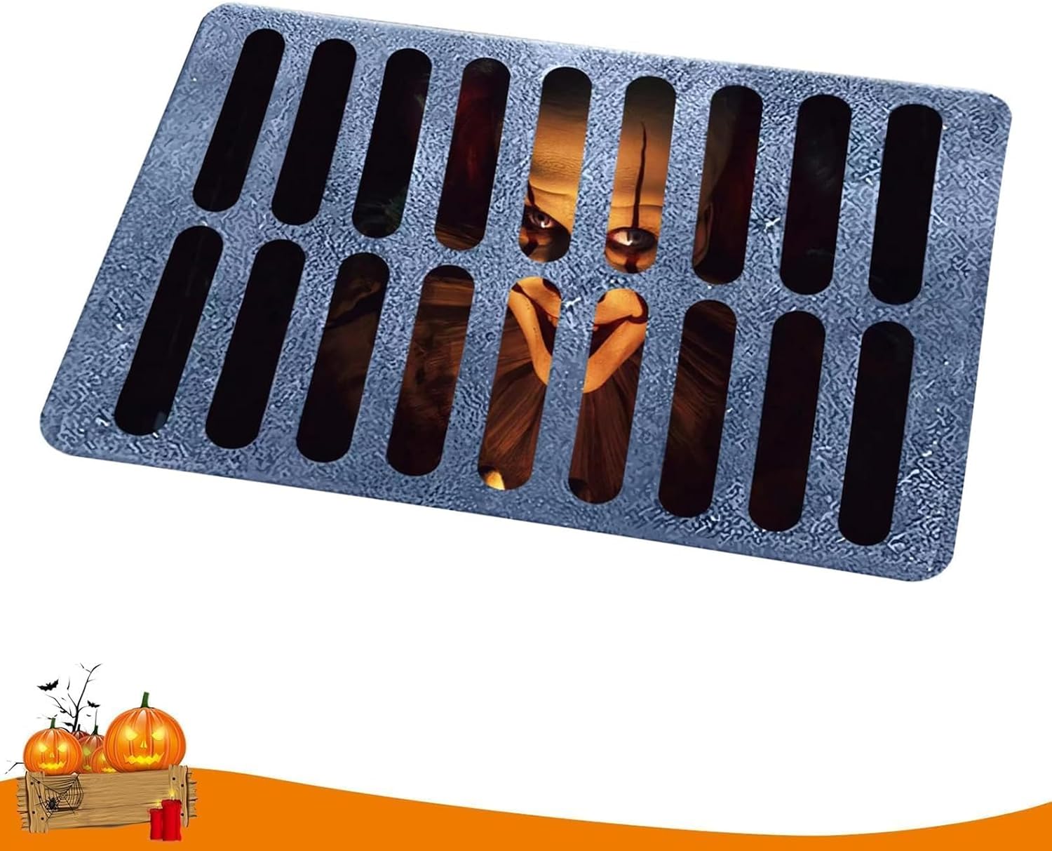 Viechoes Halloween Doormat 3D, Clown Halloween Ornament, Stereo Imaginative and prescient Rug, Bathtub Mats Scary, Halloween Humorous Horror Doormat, Horror Clown Scary Outside Welcome Flooring Mats (ClownA)